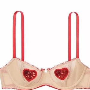 Rare VS Sequin Heart Balconette ❤️